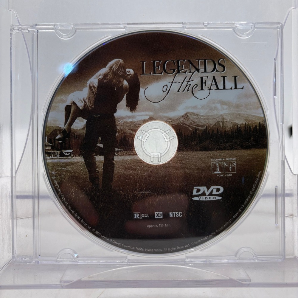 Legends of the Fall DVD 2000 Columbia TriStar Drama Brad Pitt Anthony Hopkins